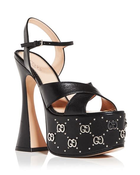 gucci heeled sandals|high heel gucci sandals women.